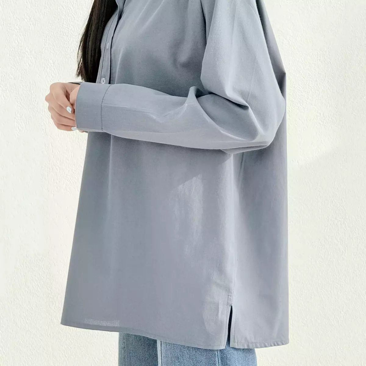 شومیز زنانه لینن سه دکمه