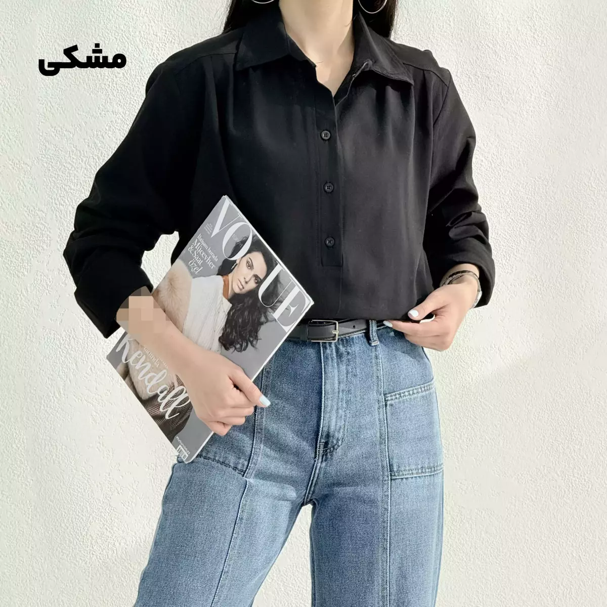 شومیز زنانه لینن سه دکمه