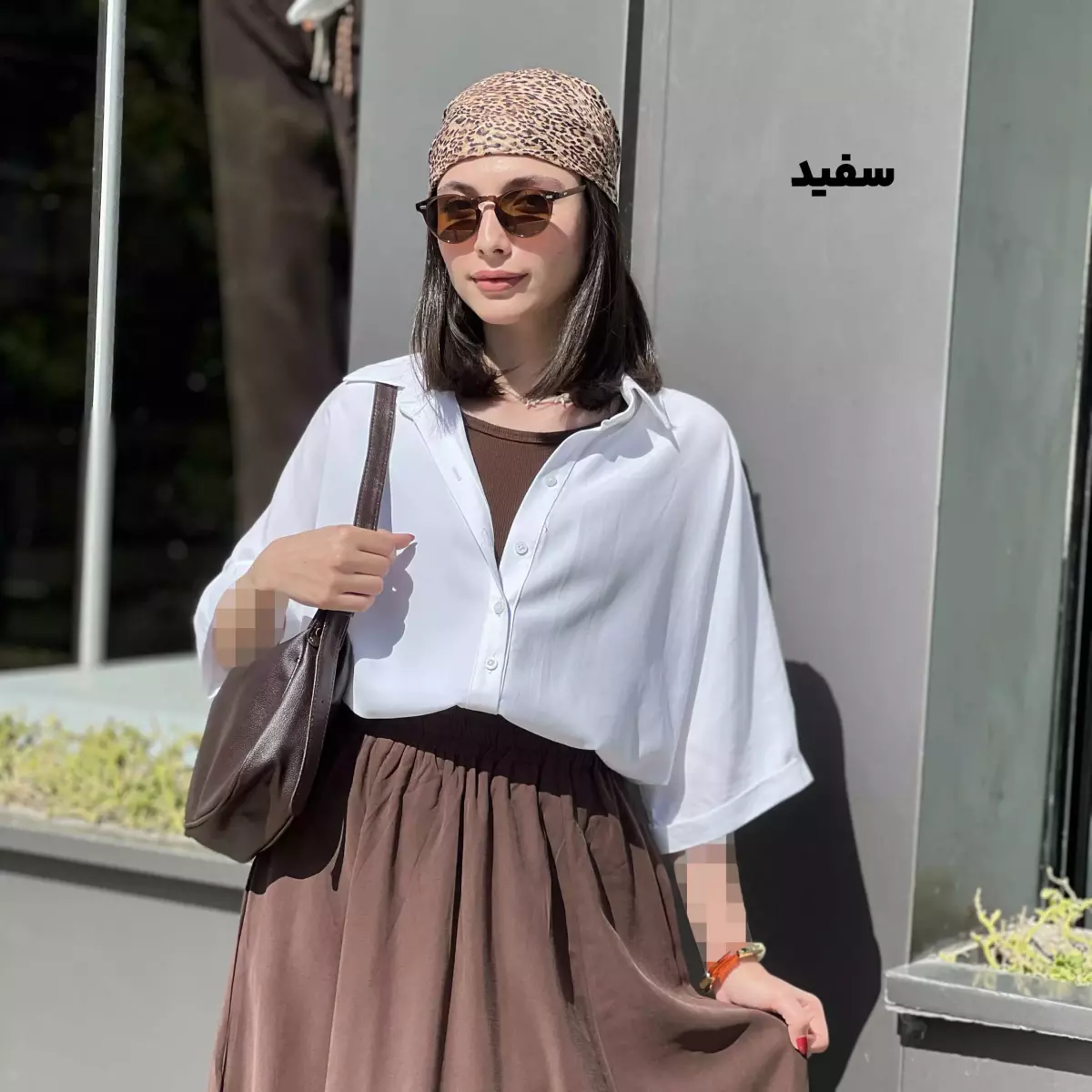 شومیز زنانه سیلک باکسی