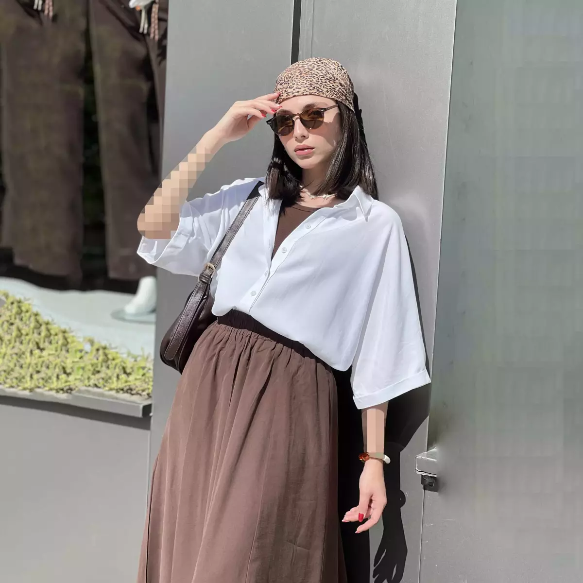 شومیز زنانه سیلک باکسی