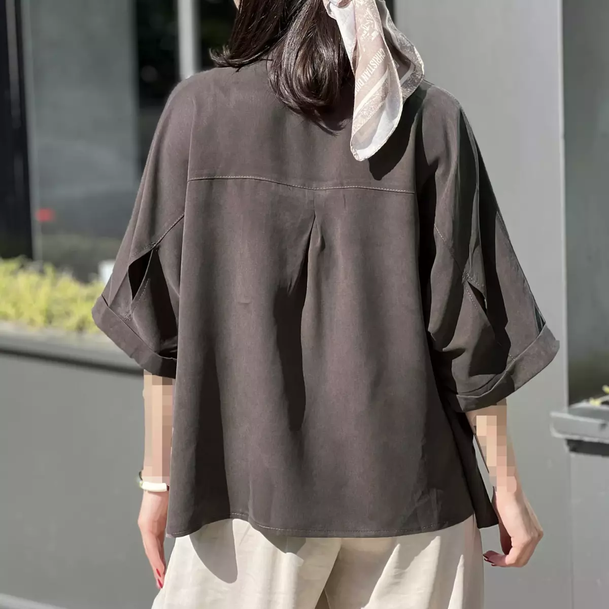 شومیز زنانه سیلک باکسی