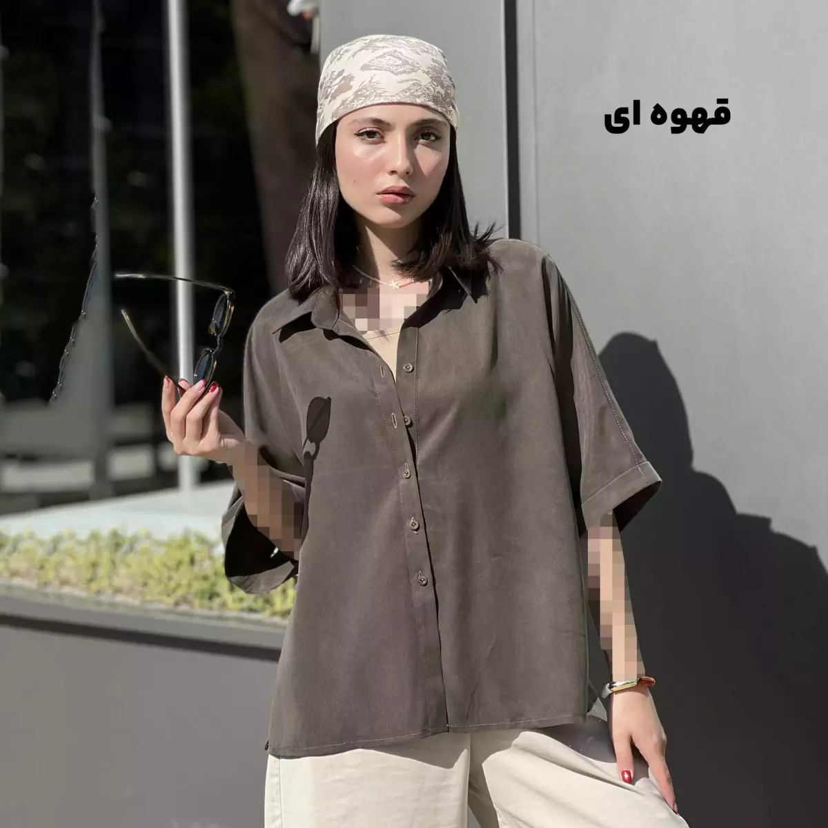 شومیز زنانه سیلک باکسی