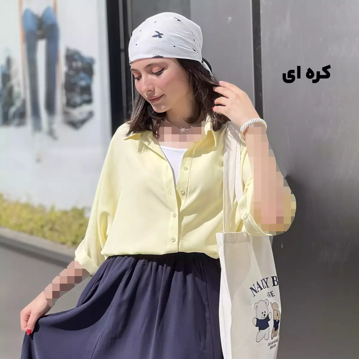 شومیز زنانه سیلک باکسی