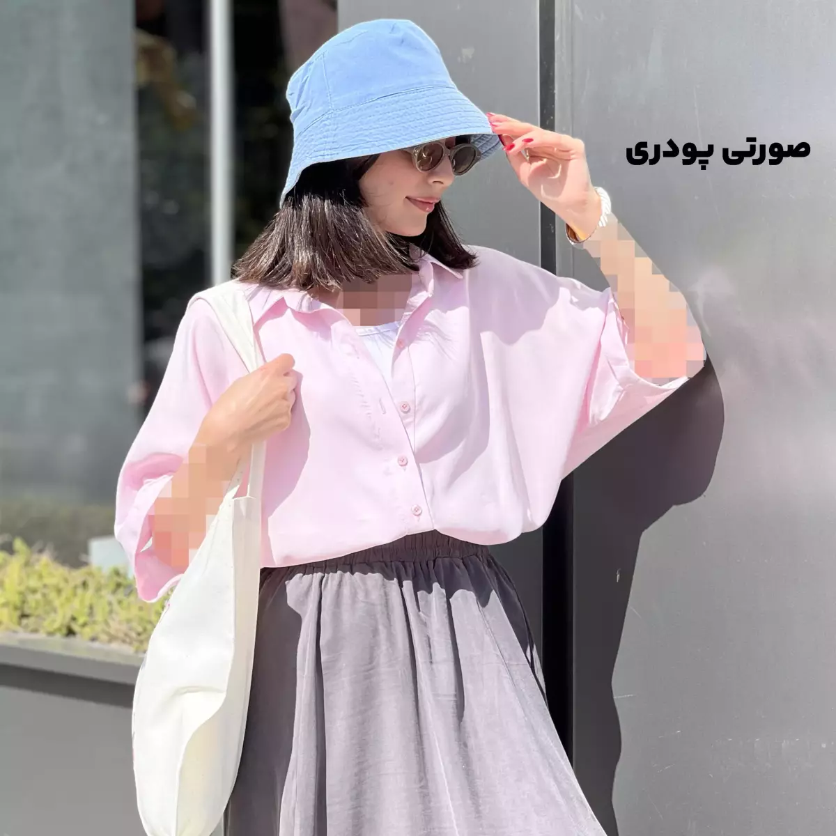 شومیز زنانه سیلک باکسی