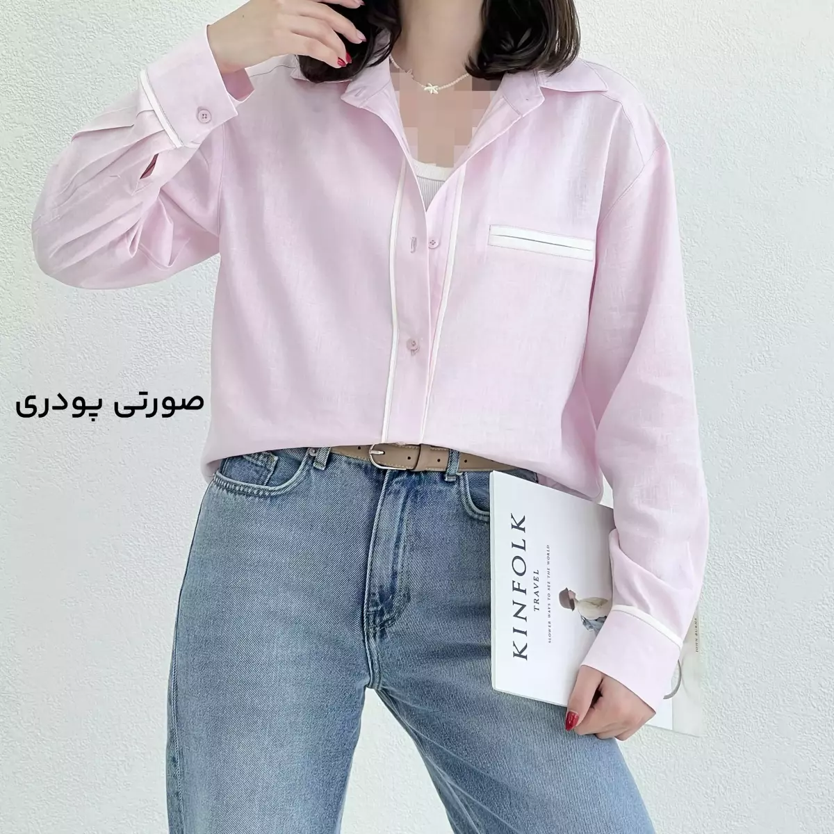 شومیز زنانه لینن کاپیتان