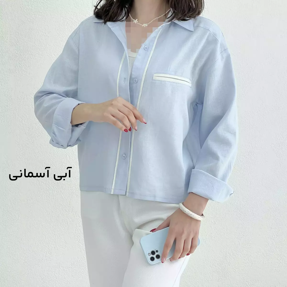 شومیز زنانه لینن کاپیتان
