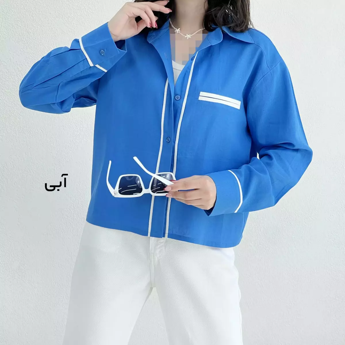 شومیز زنانه لینن کاپیتان