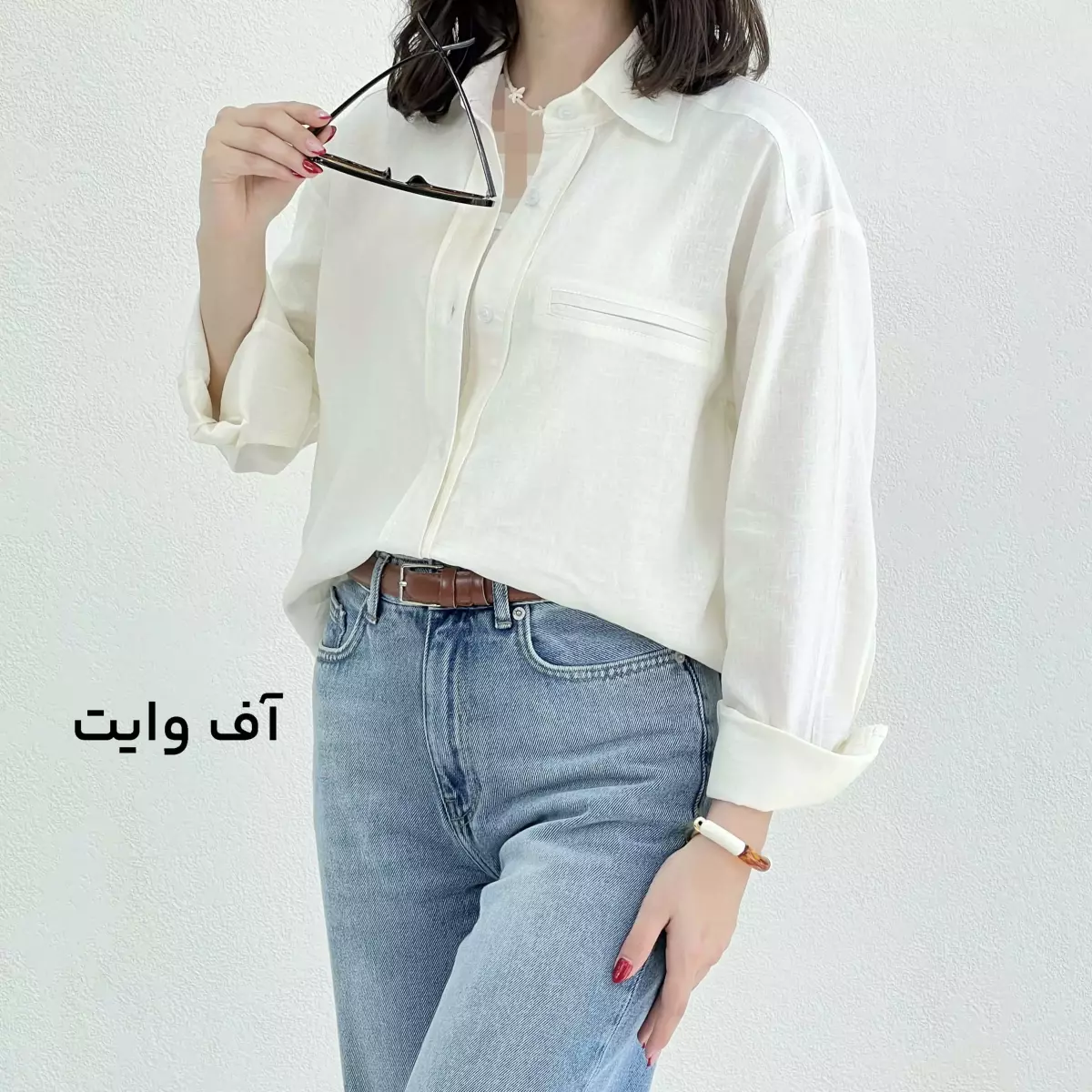 شومیز زنانه لینن کاپیتان