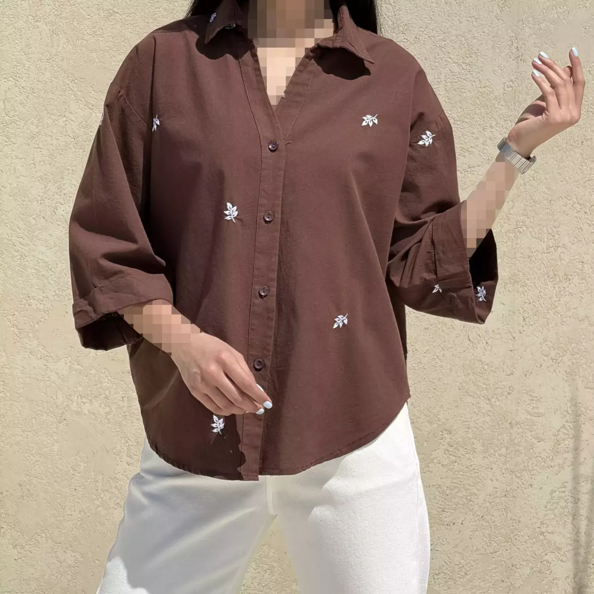 شومیز زنانه طرح برگ