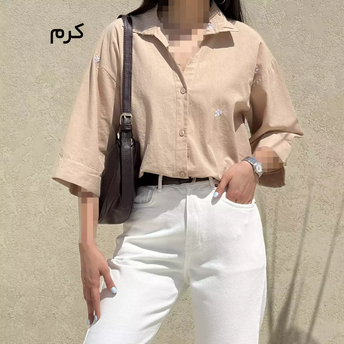 شومیز زنانه طرح برگ