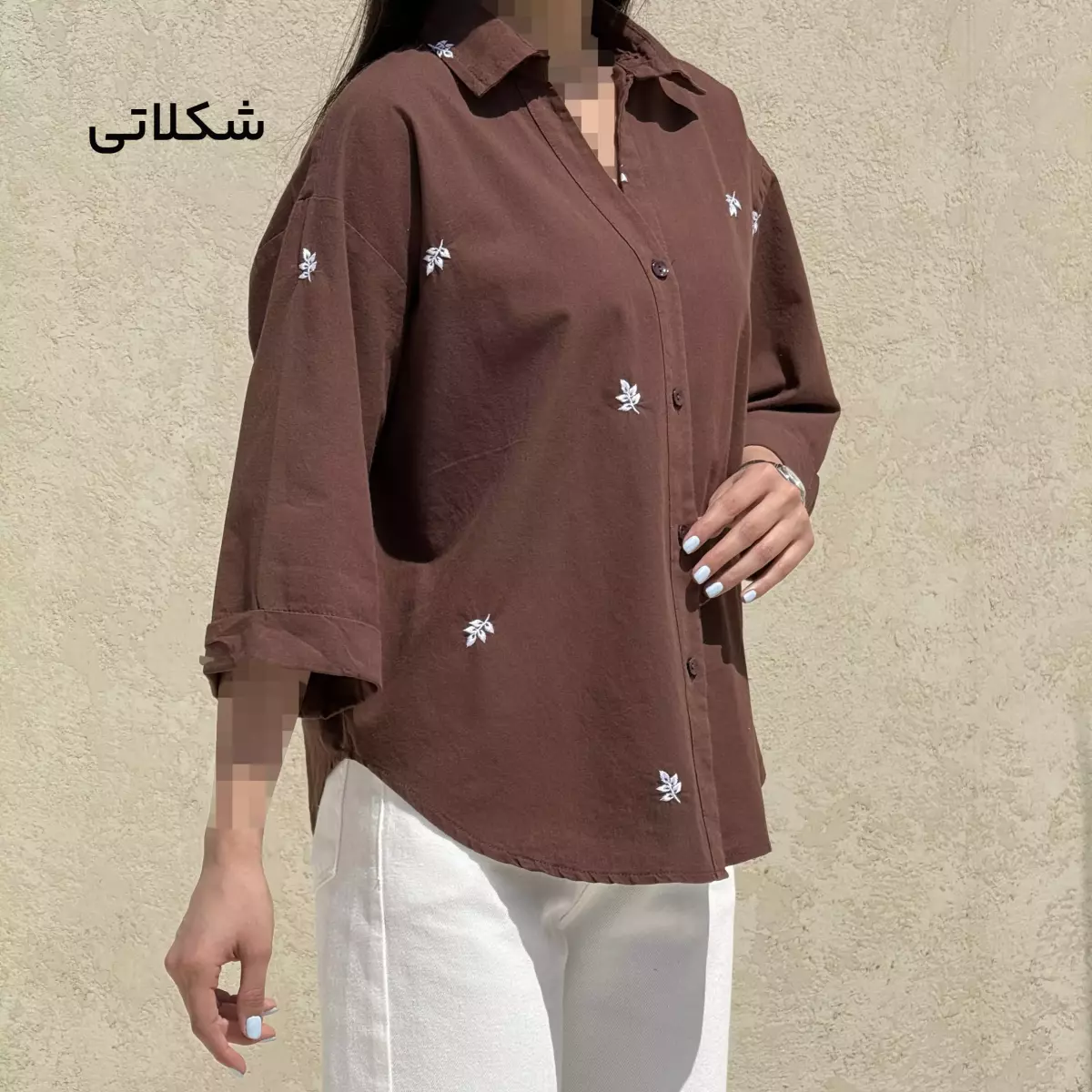 شومیز زنانه طرح برگ