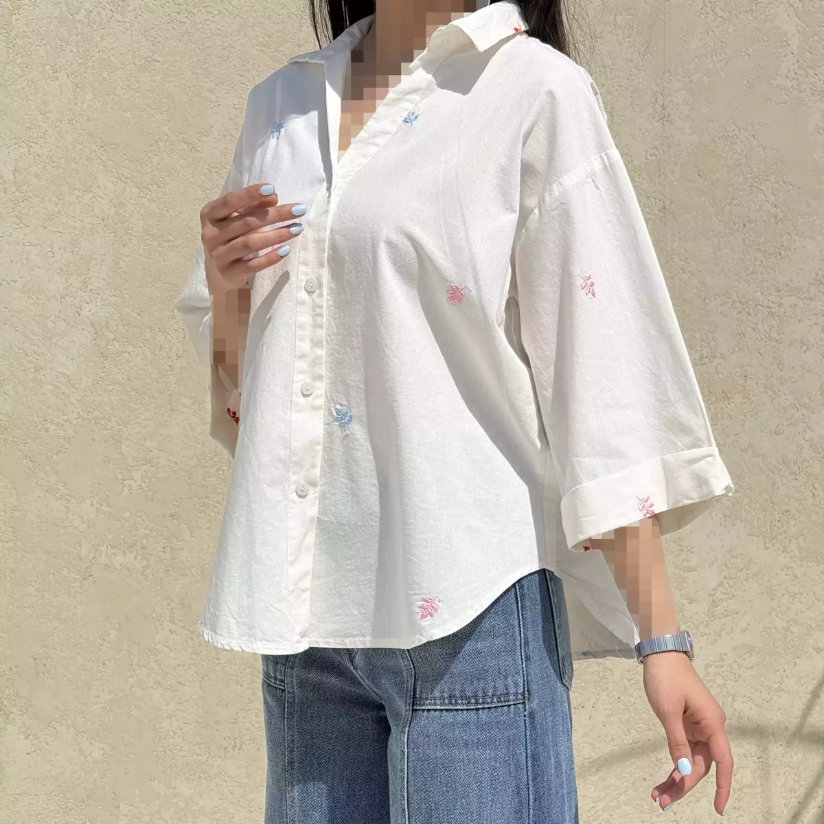شومیز زنانه طرح برگ
