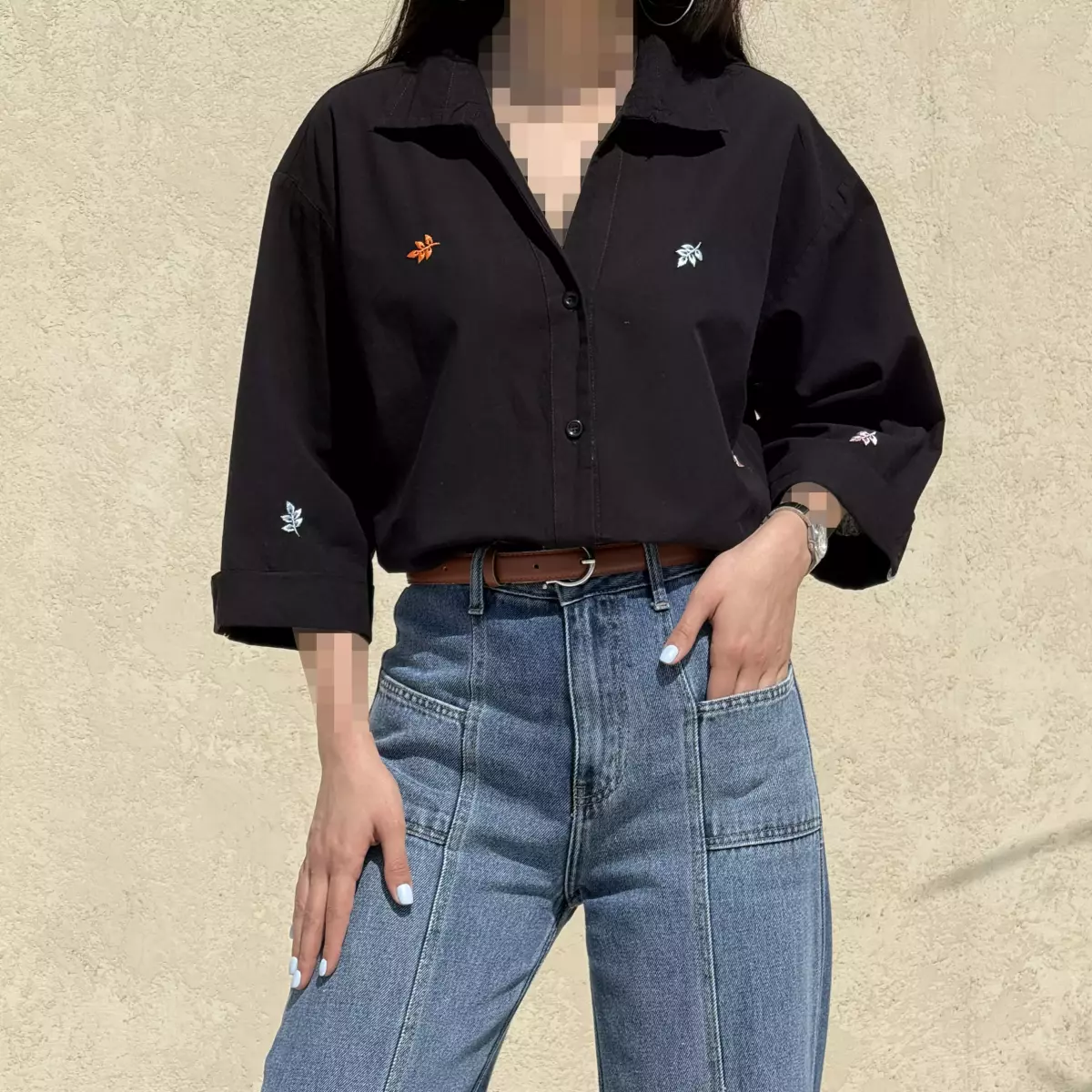 شومیز زنانه طرح برگ