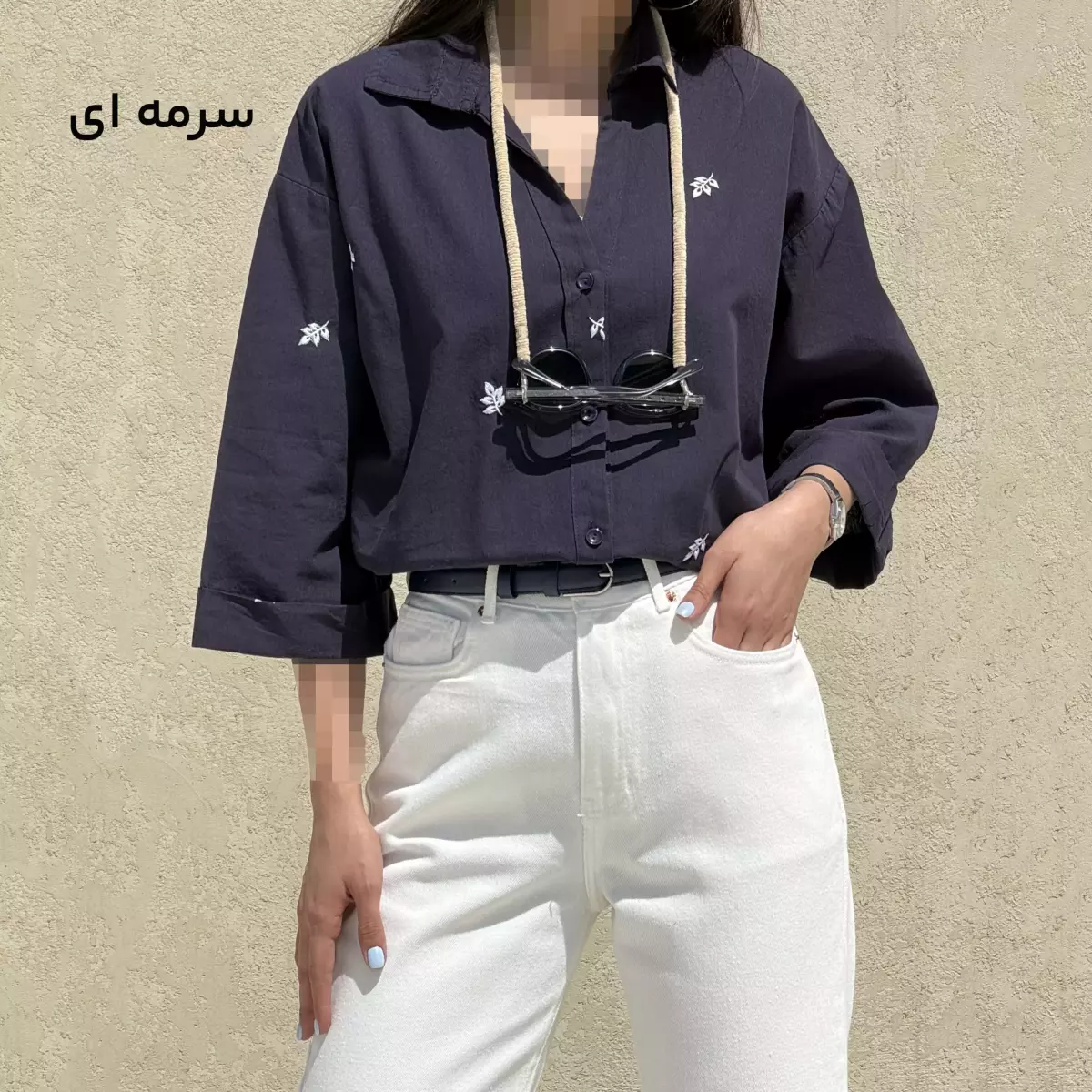 شومیز زنانه طرح برگ