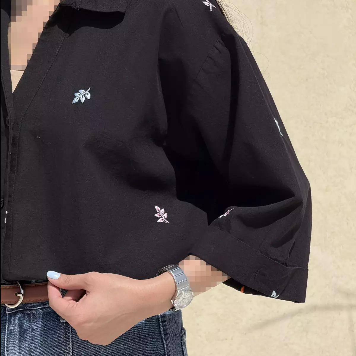 شومیز زنانه طرح برگ