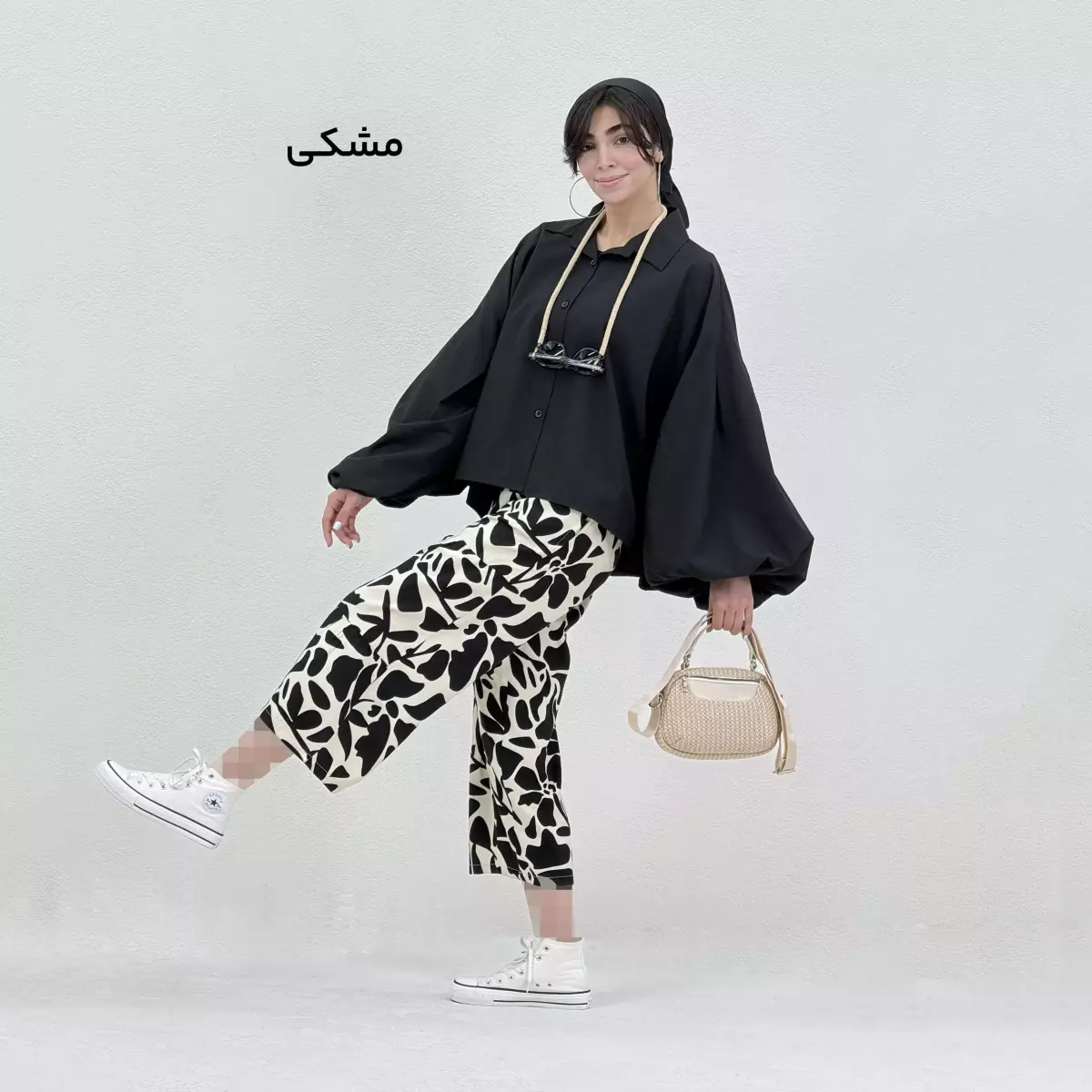 شومیز زنانه آستین پفی
