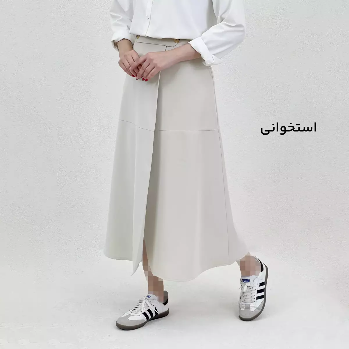 دامن زنانه جلو دکمه