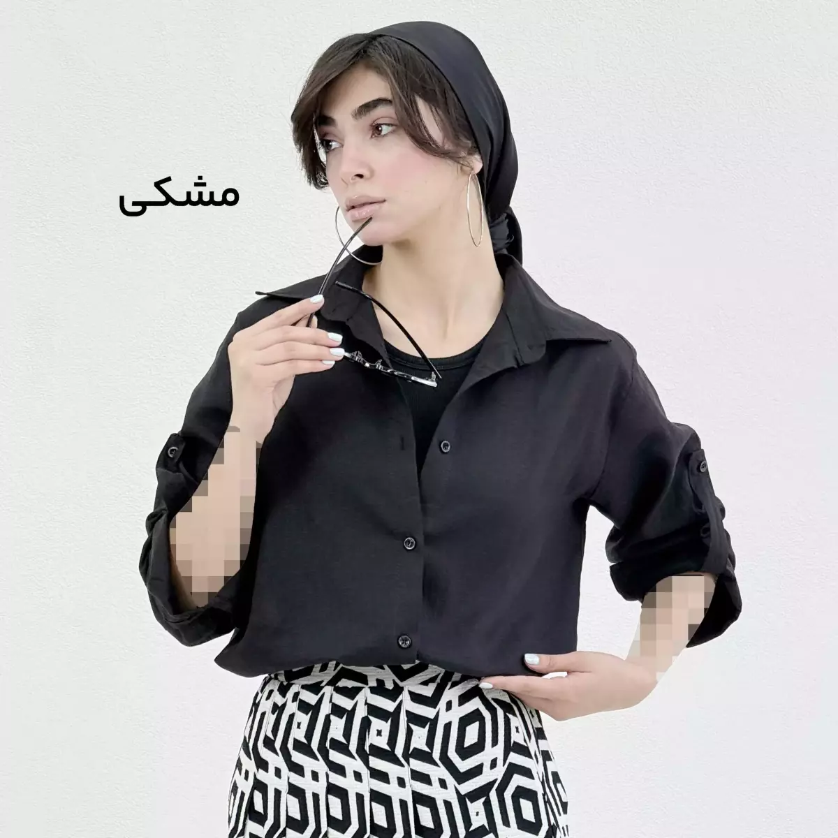 شومیز زنانه لینن جلو دکمه