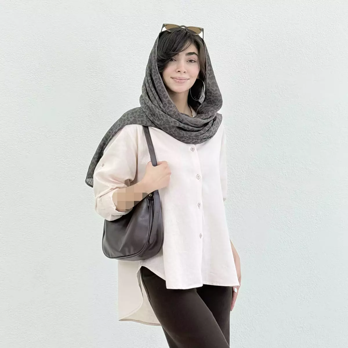 شومیز زنانه لینن جلو دکمه