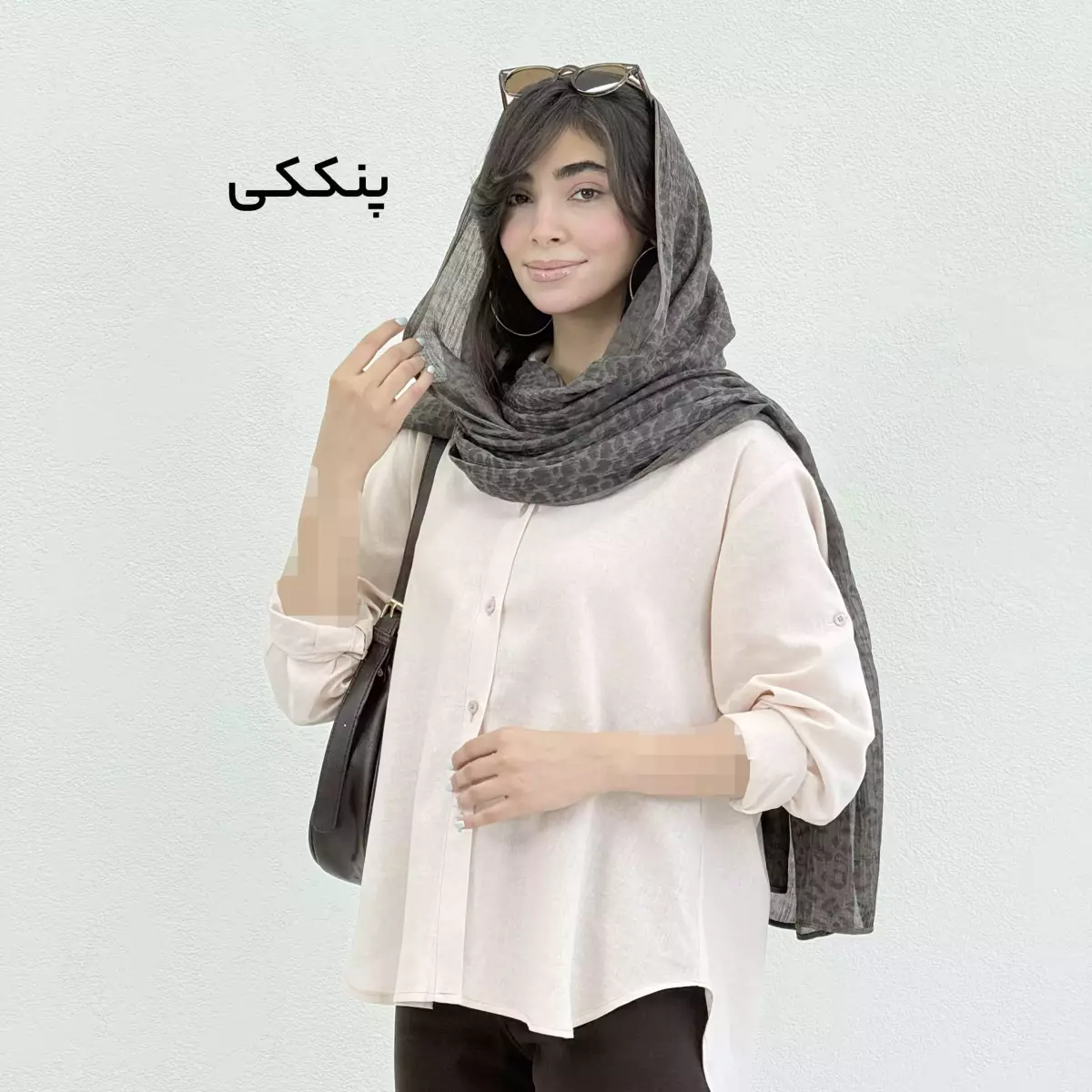 شومیز زنانه لینن جلو دکمه