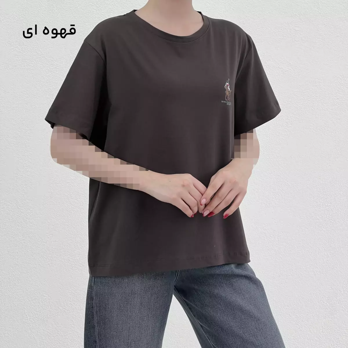 تیشرت زنانه طرح چوگان