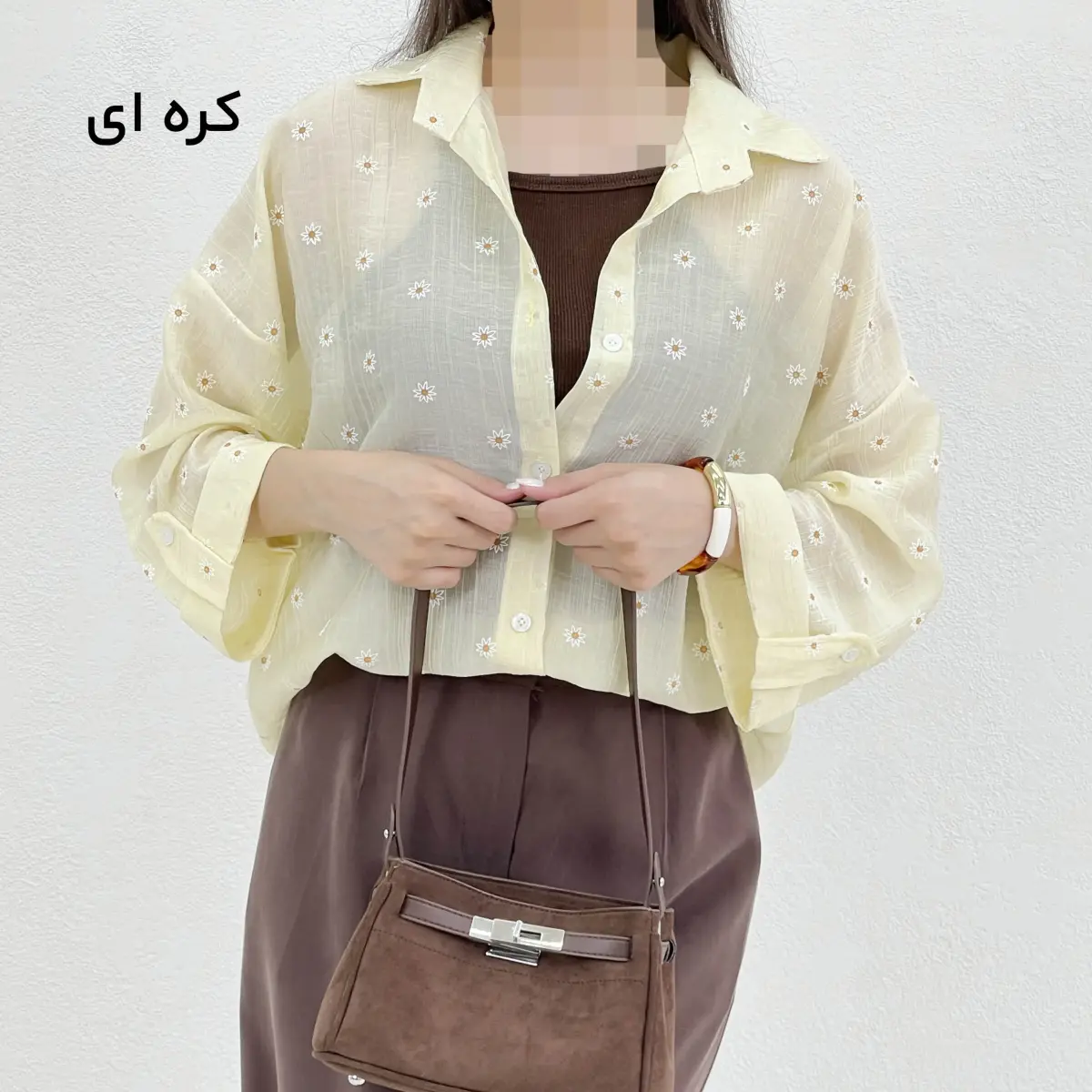 شومیز زنانه طرح نرگس