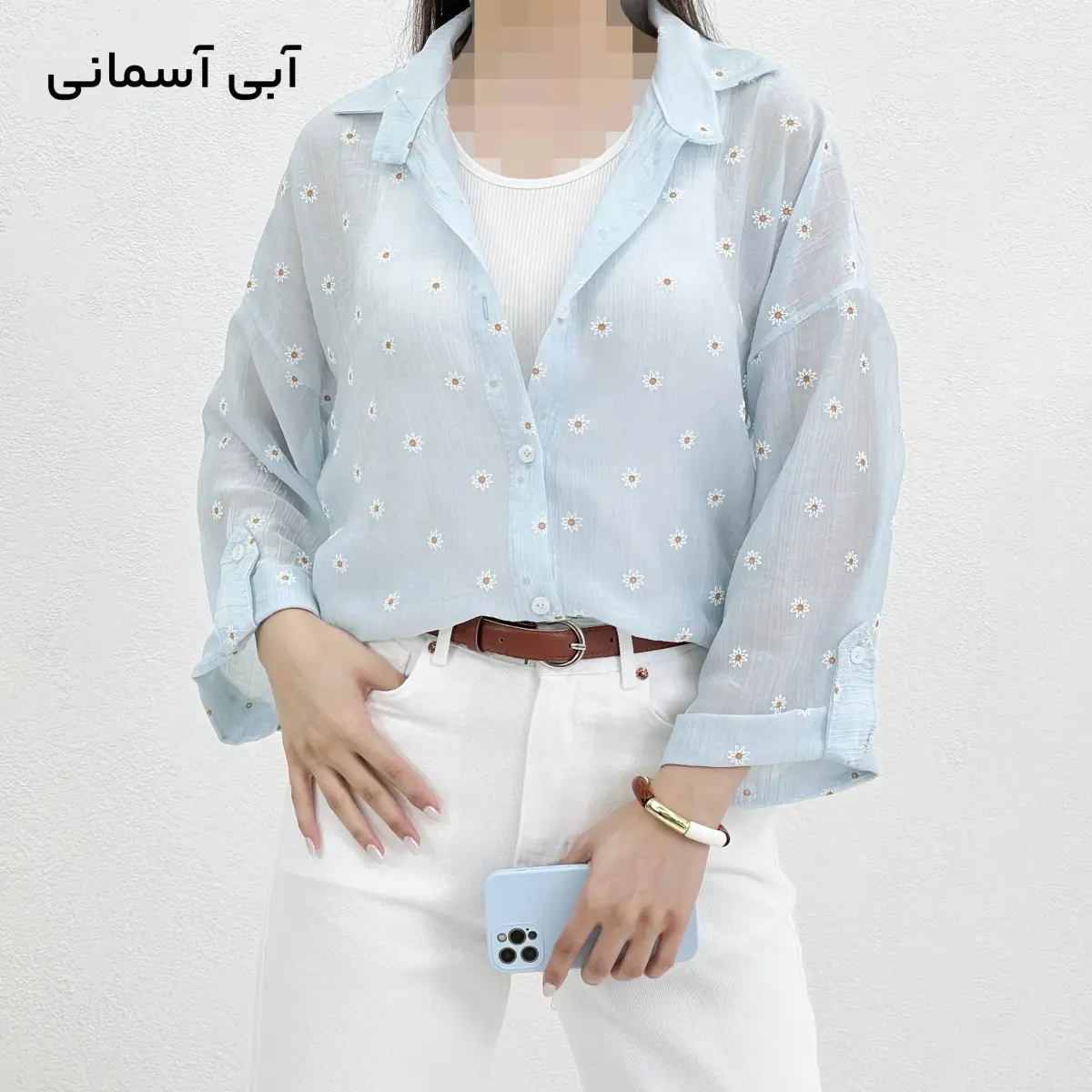 شومیز زنانه طرح نرگس