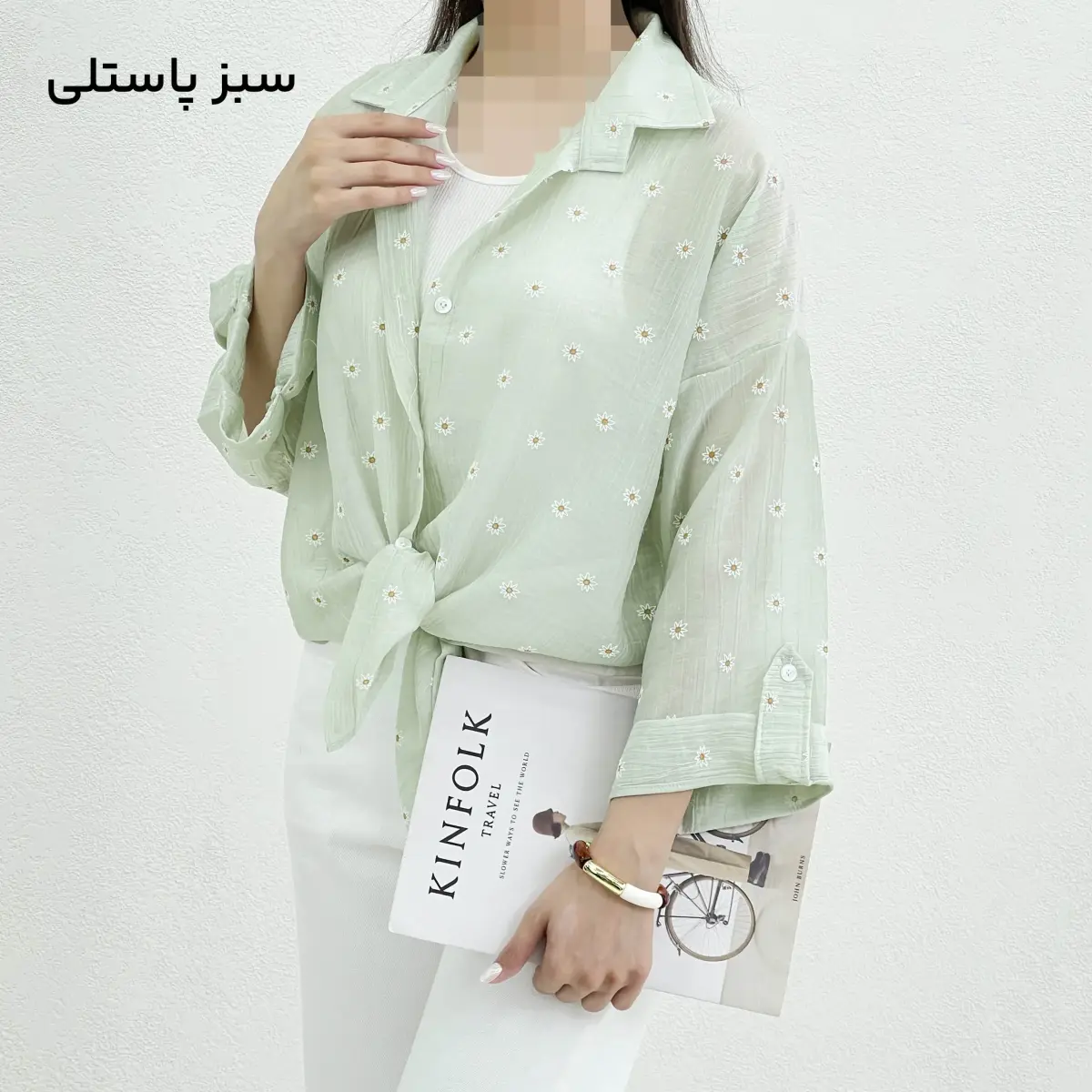 شومیز زنانه طرح نرگس