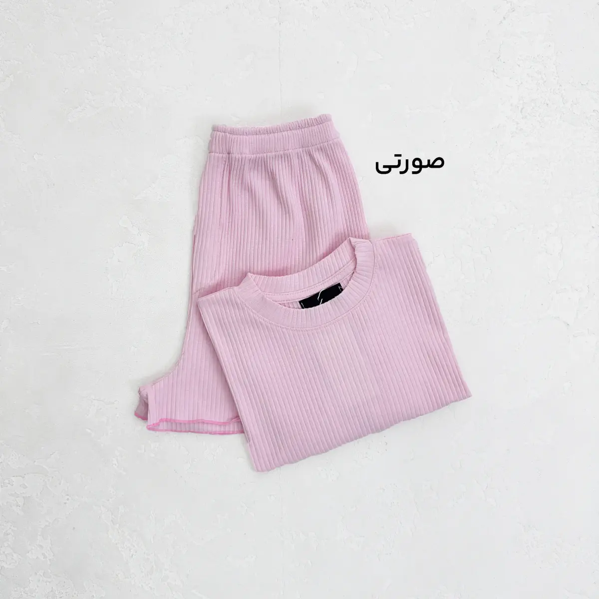 ست تیشرت و شورتک زنانه کبریتی