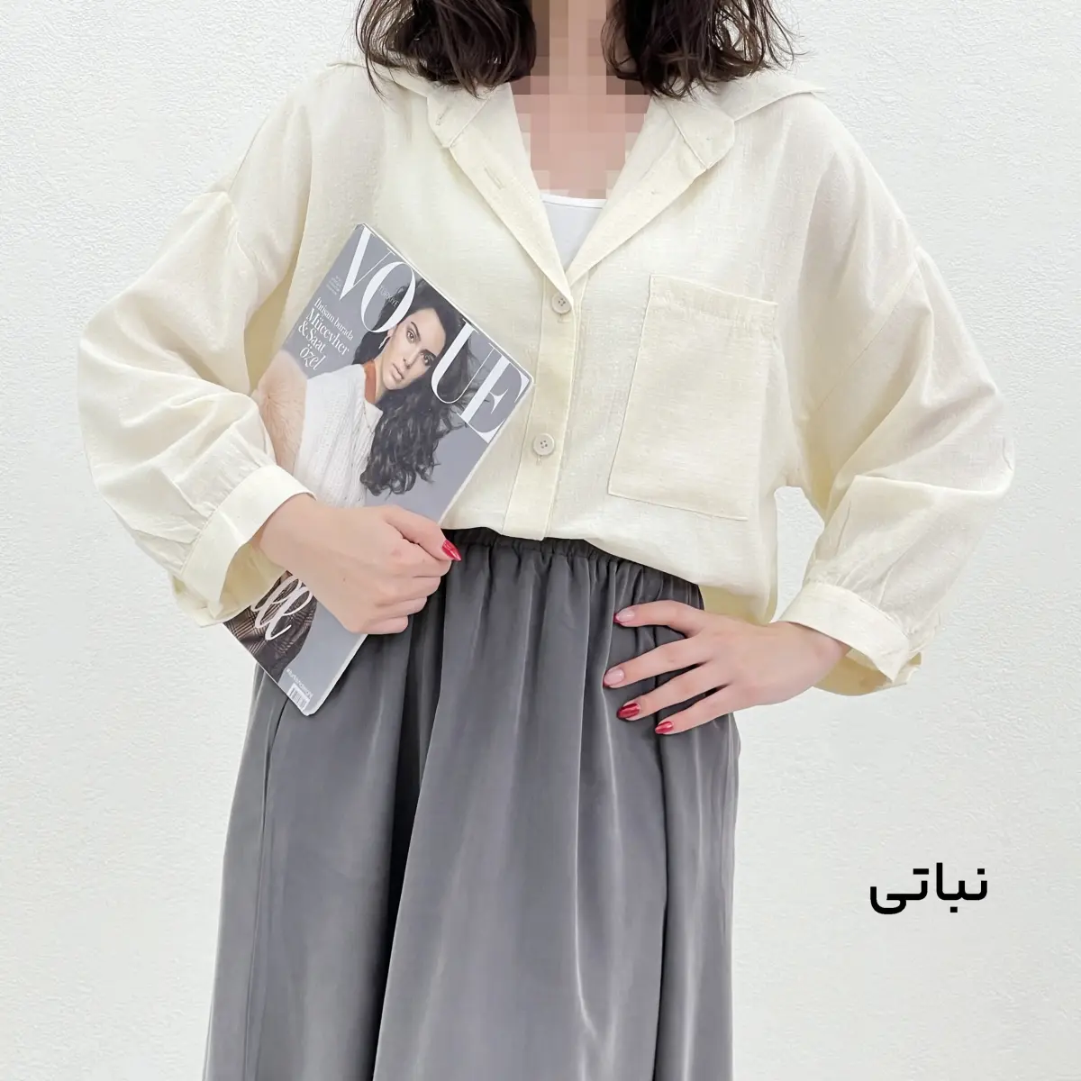 شومیز زنانه آستین دکمه