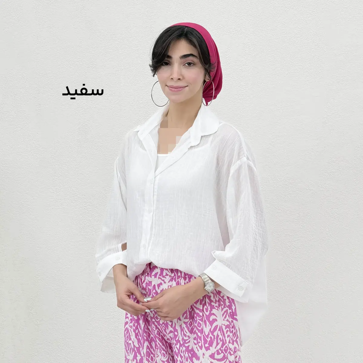 شومیز زنانه پشت دکمه