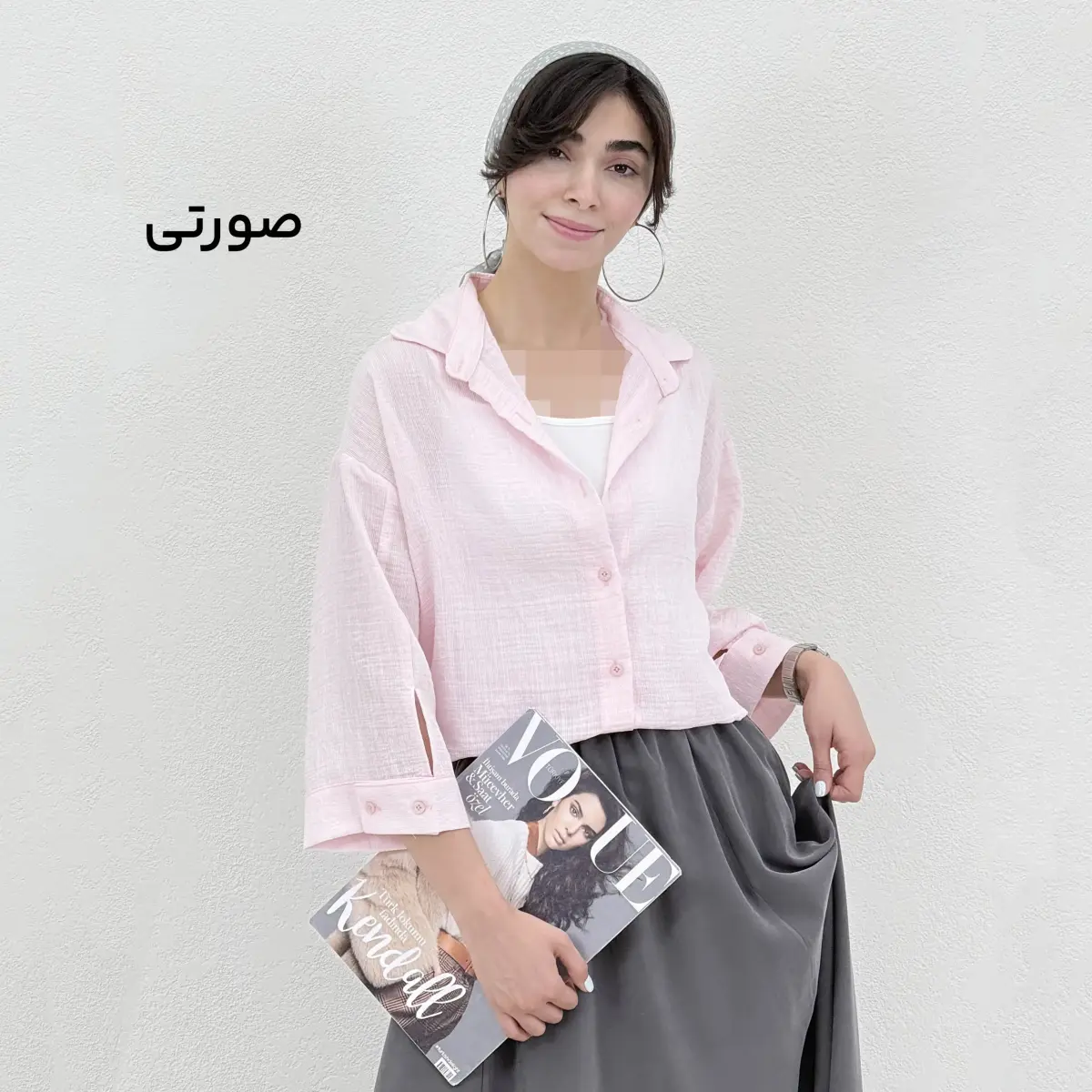 شومیز زنانه پشت دکمه