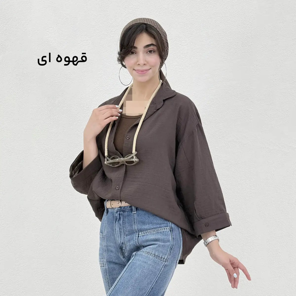 شومیز زنانه پشت دکمه