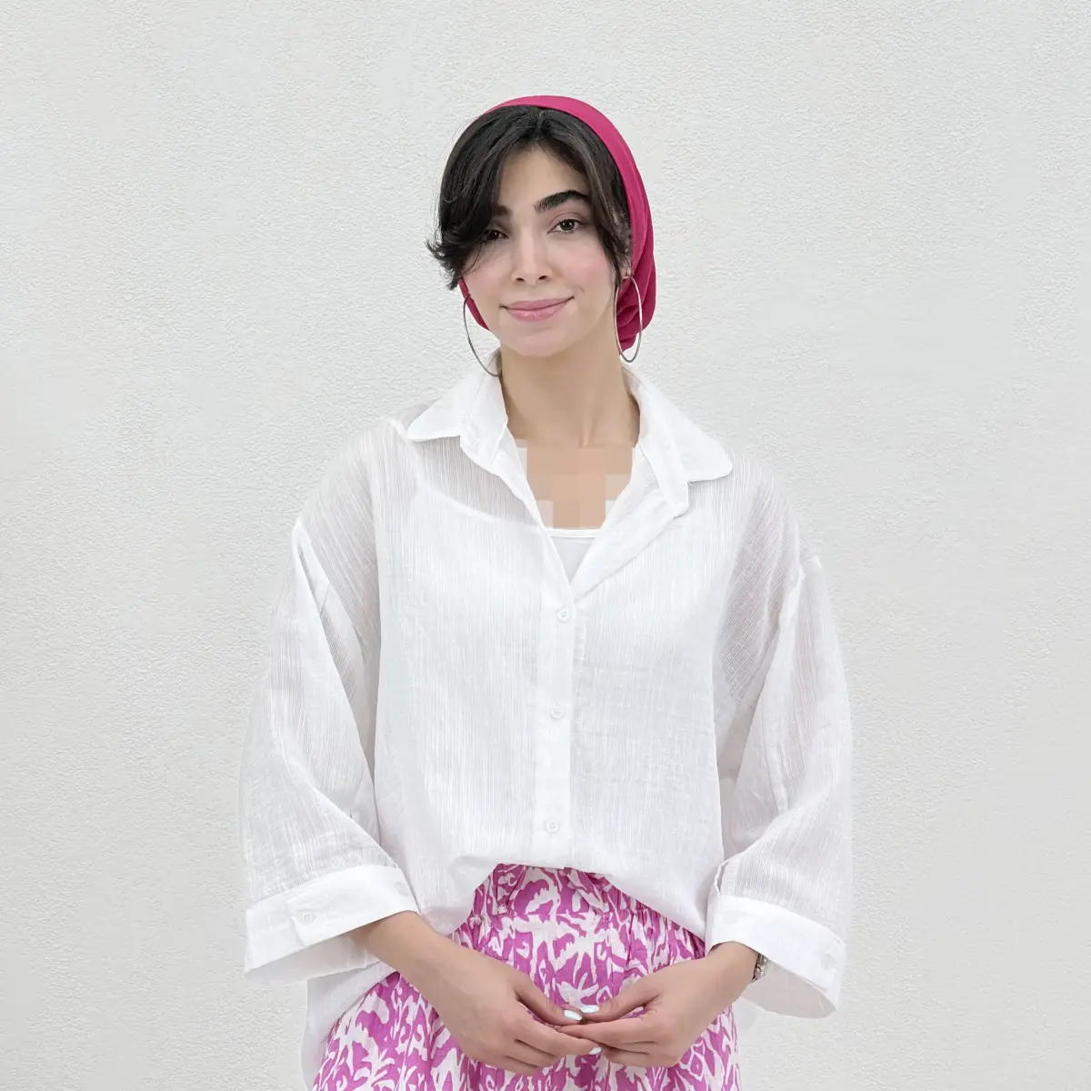 شومیز زنانه پشت دکمه