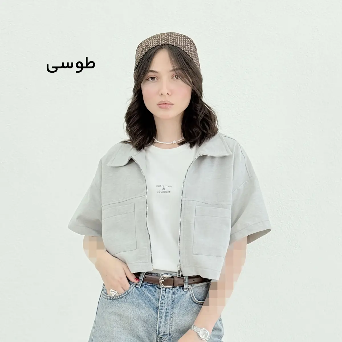 شومیز زنانه جلو زیپ