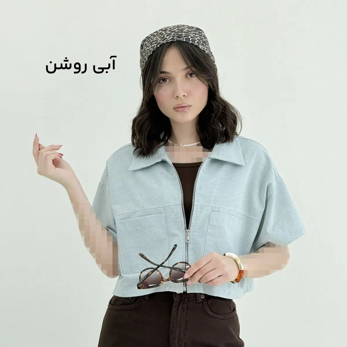 شومیز زنانه جلو زیپ