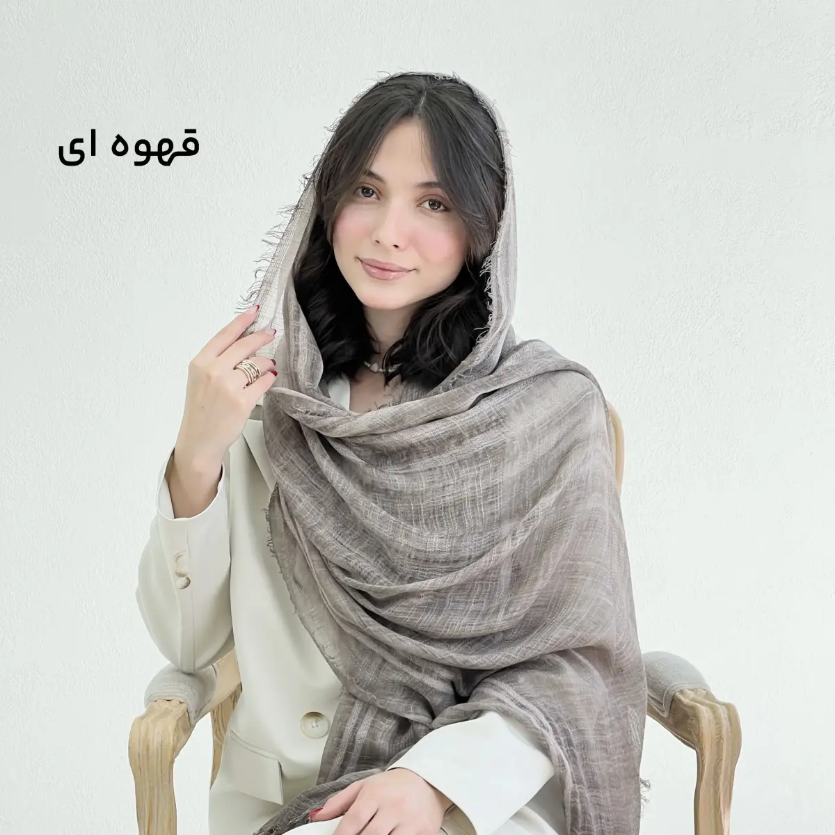 شال زنانه لینن ژولیت