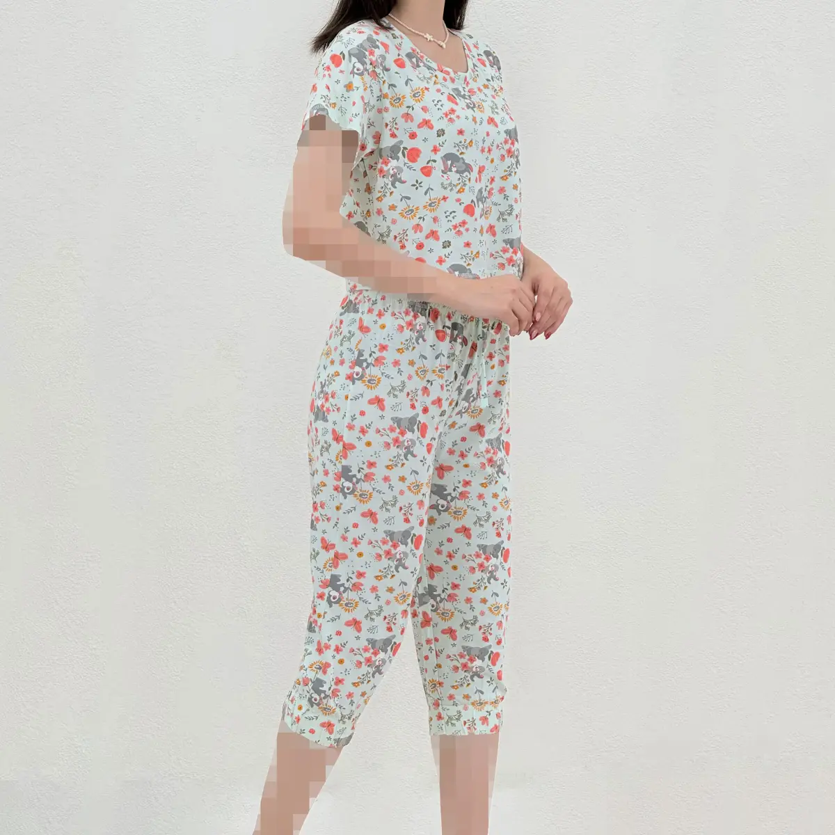 ست تیشرت شلوارک زنانه H&M