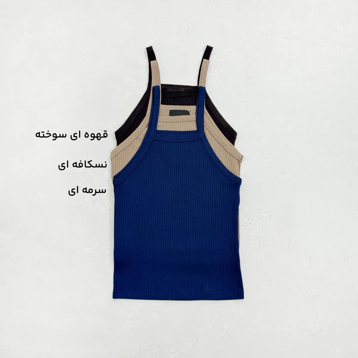 تاپ زنانه دو بند کرکره ای