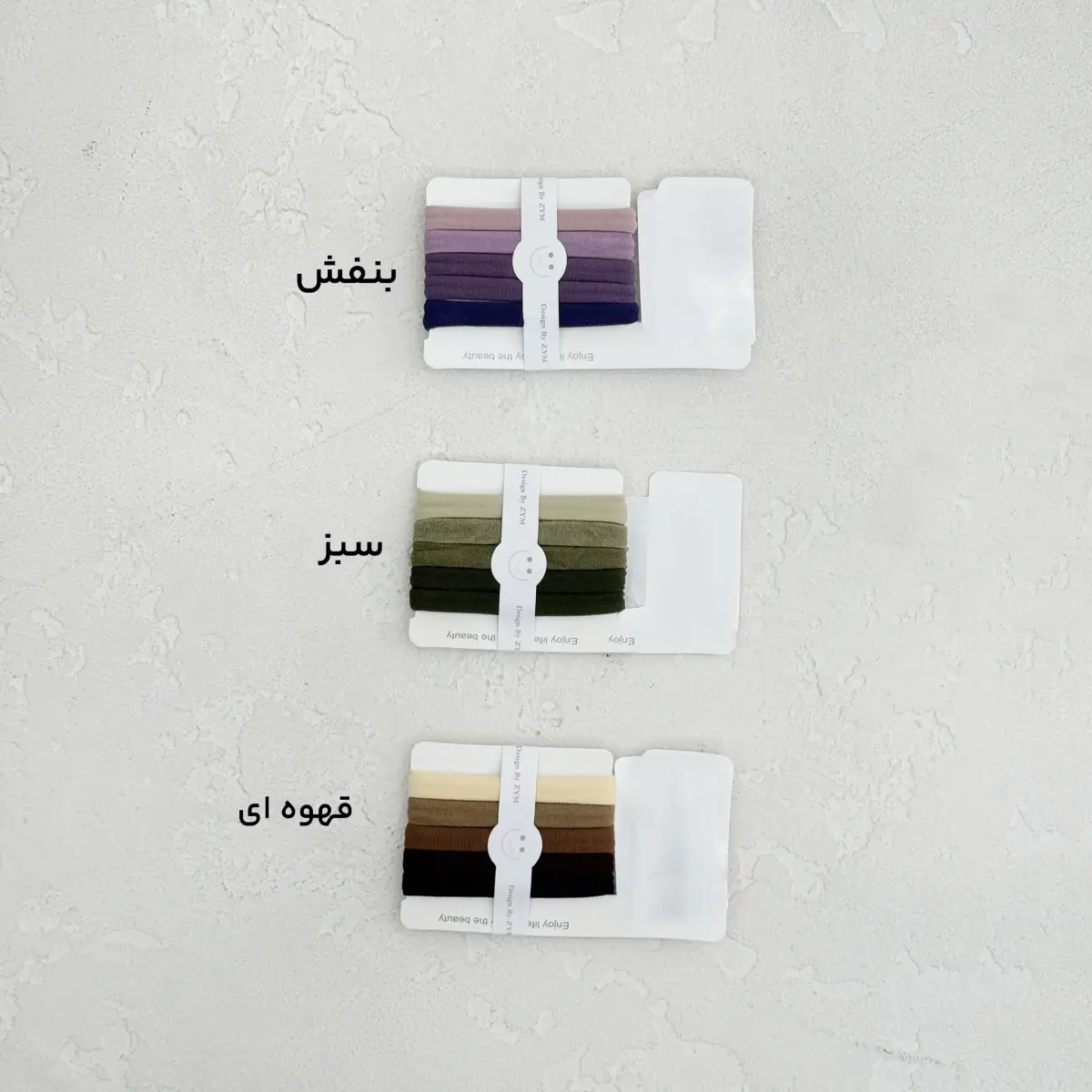 کش مو پک 5 عددی رنگین کمان