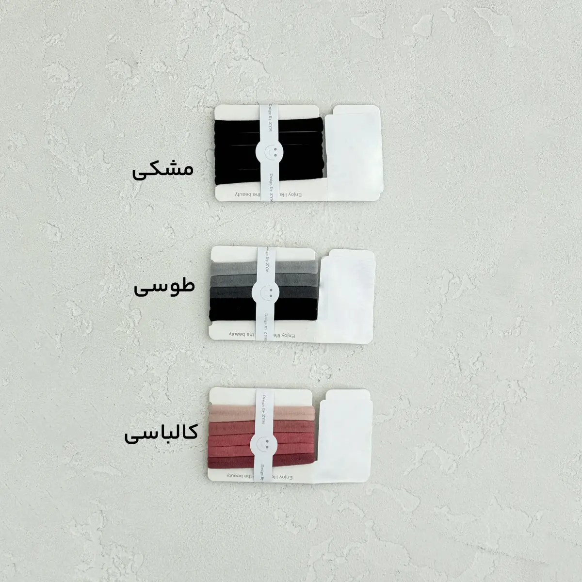 کش مو پک 5 عددی رنگین کمان
