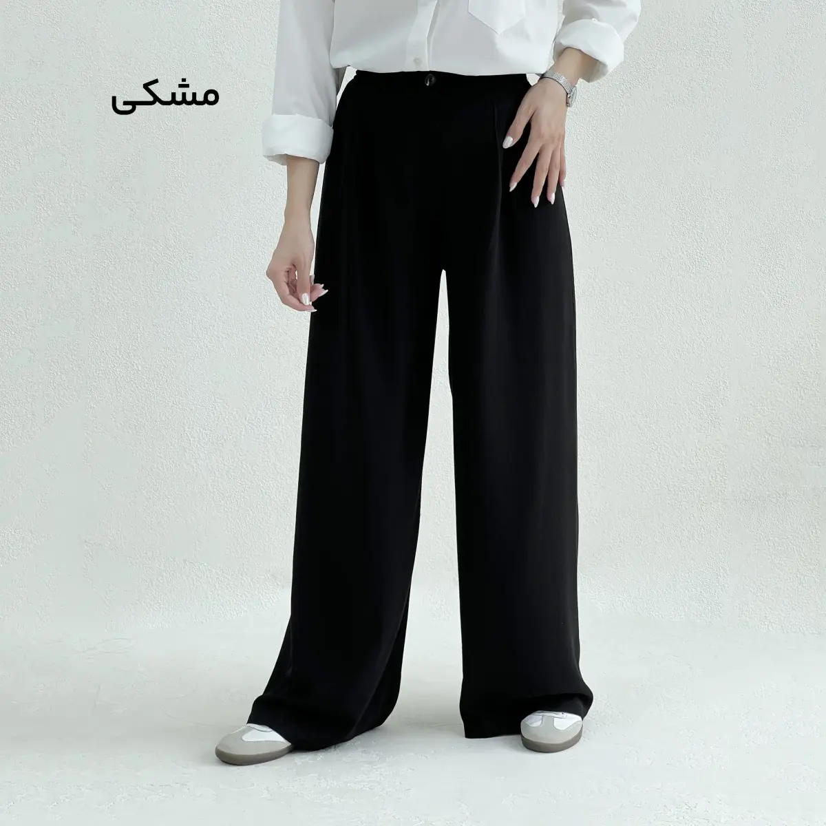 شلوار پارچه ای لینن جلو پیله