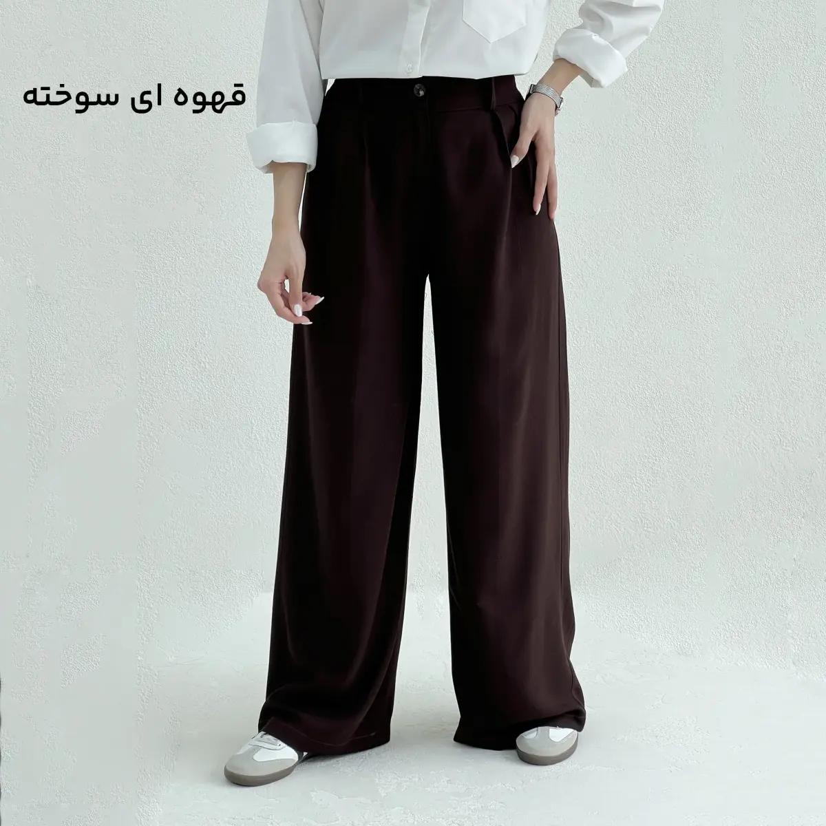 شلوار پارچه ای لینن جلو پیله