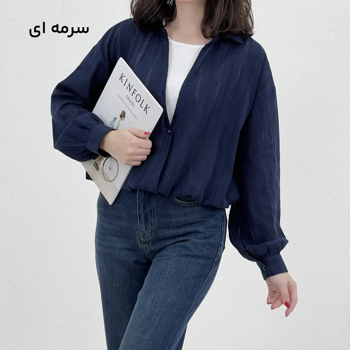 شومیز زنانه دو تیکه لینن
