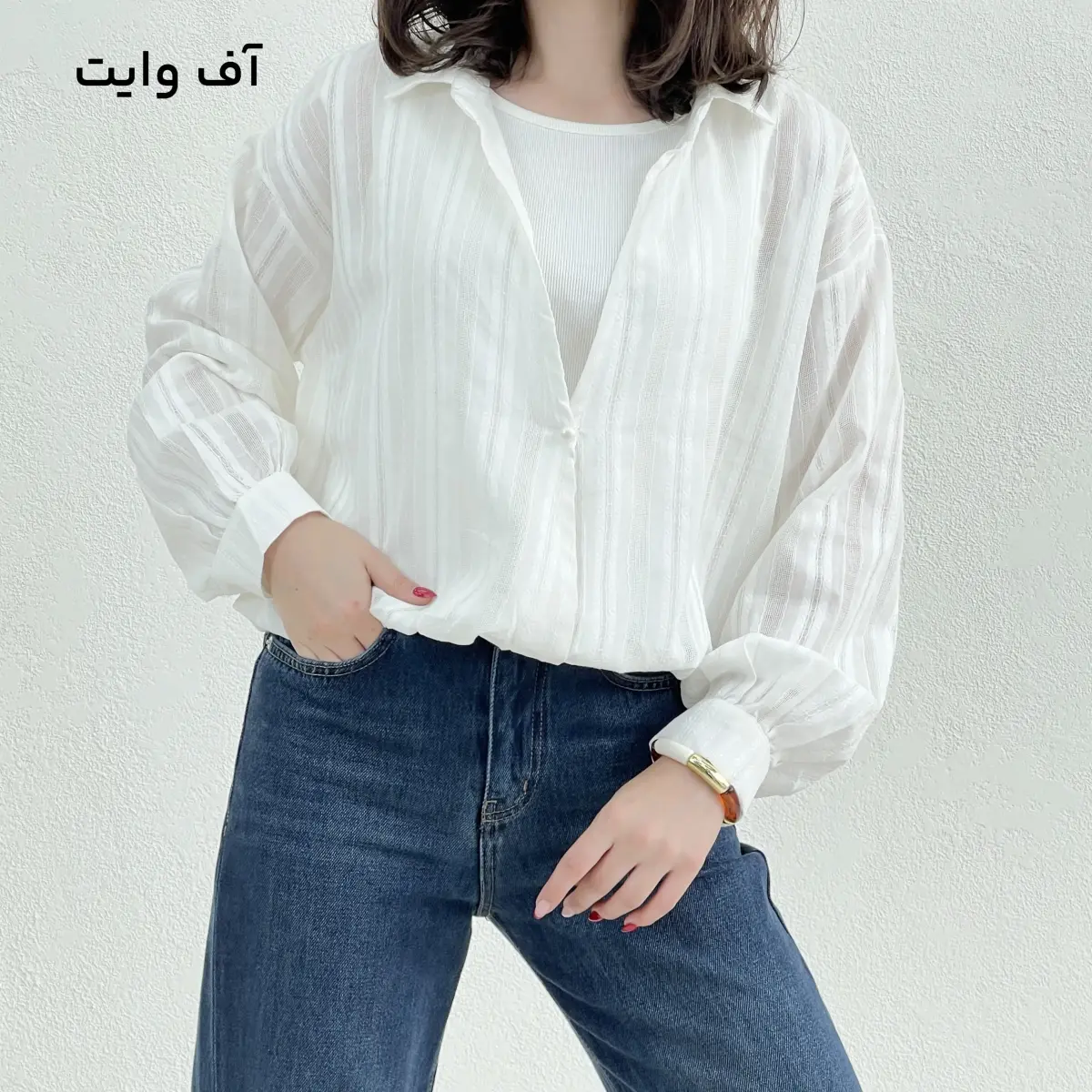 شومیز زنانه دو تیکه لینن