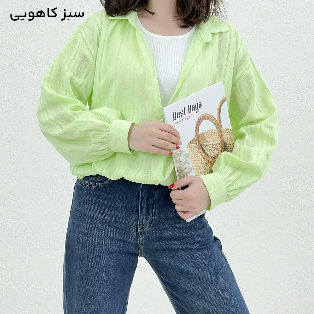 شومیز زنانه دو تیکه لینن