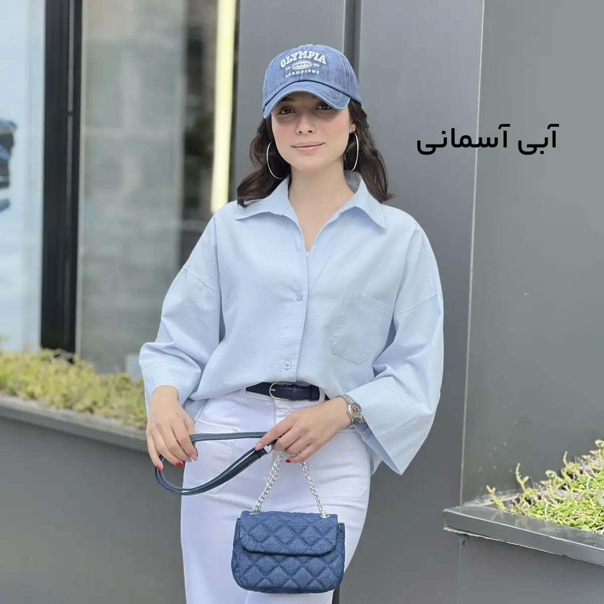 شومیز زنانه لینن یقه مردانه