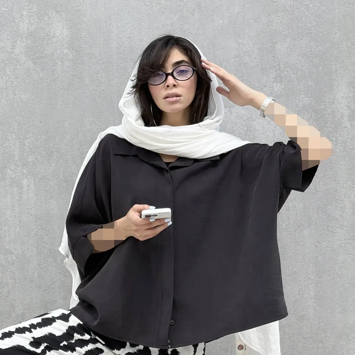 شومیز زنانه سیلک رنگی