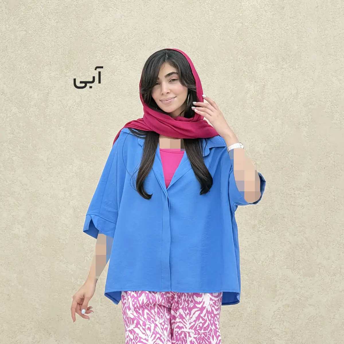 شومیز زنانه سیلک رنگی