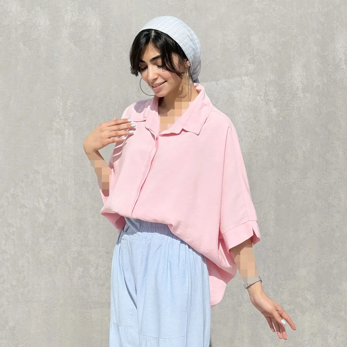 شومیز زنانه سیلک رنگی